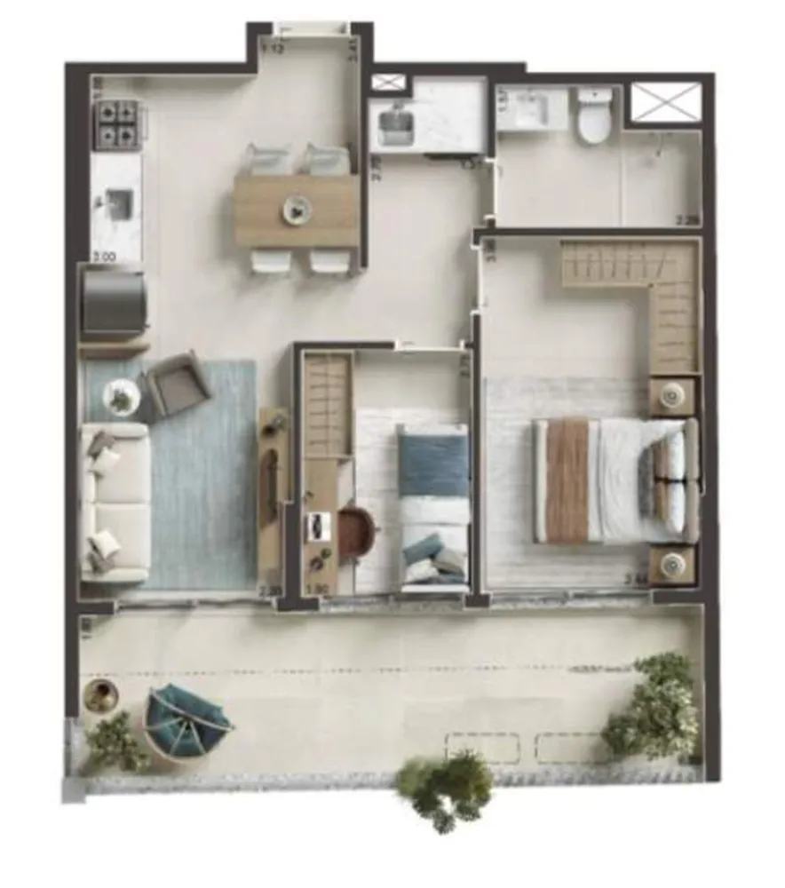 Apartamento, 1 quarto, 34 m² - Foto 10
