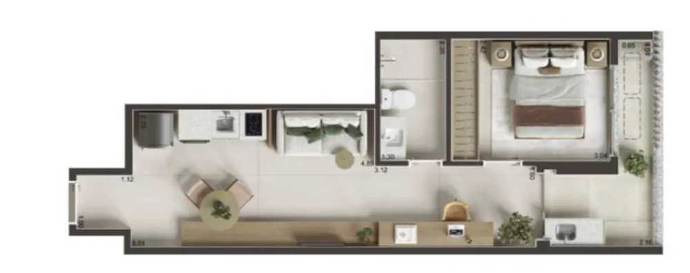 Apartamento, 1 quarto, 34 m² - Foto 33