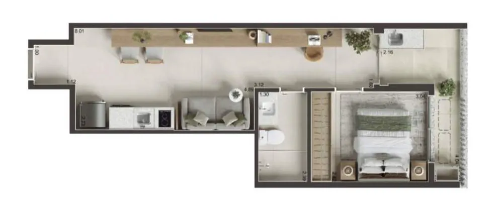 Apartamento, 1 quarto, 34 m² - Foto 7
