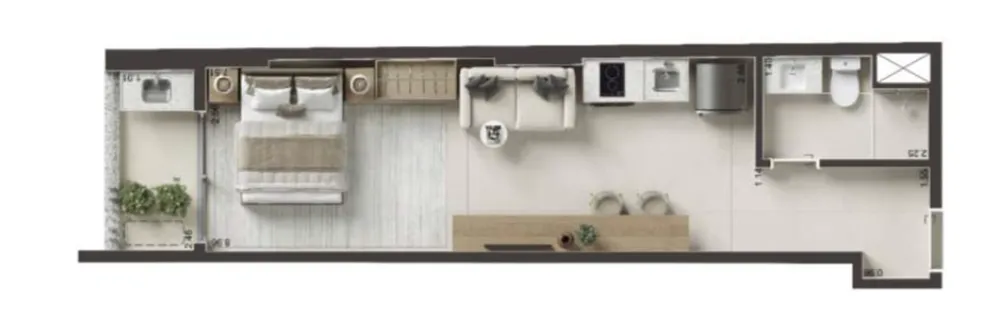 Apartamento, 1 quarto, 34 m² - Foto 5