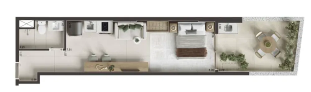 Apartamento, 1 quarto, 34 m² - Foto 35