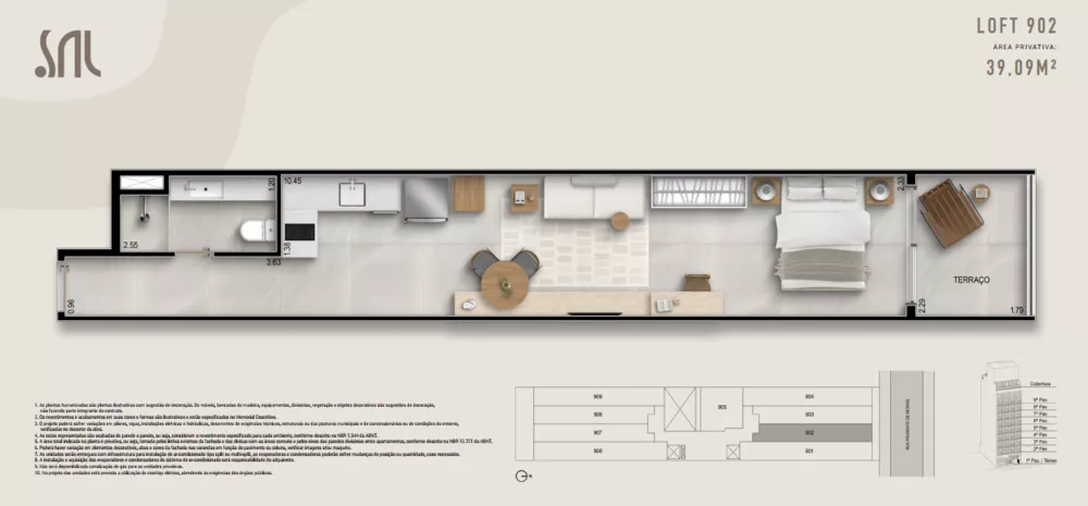 Flat/Apart Hotel, 1 quarto, 45 m² - Foto 2