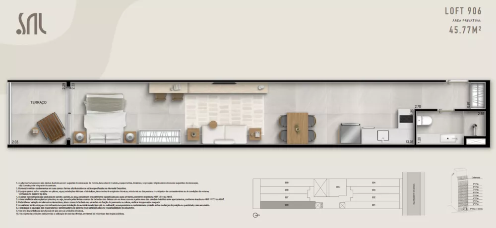 Flat/Apart Hotel, 1 quarto, 45 m² - Foto 24