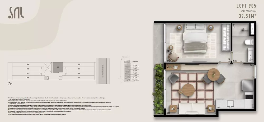 Flat/Apart Hotel, 1 quarto, 45 m² - Foto 34