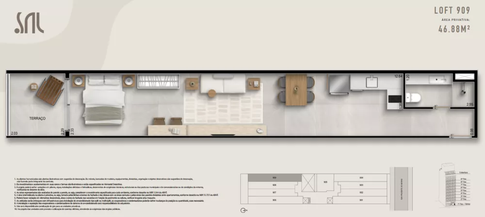 Flat/Apart Hotel, 1 quarto, 45 m² - Foto 26