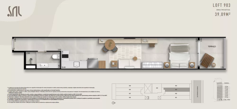 Flat/Apart Hotel, 1 quarto, 45 m² - Foto 35