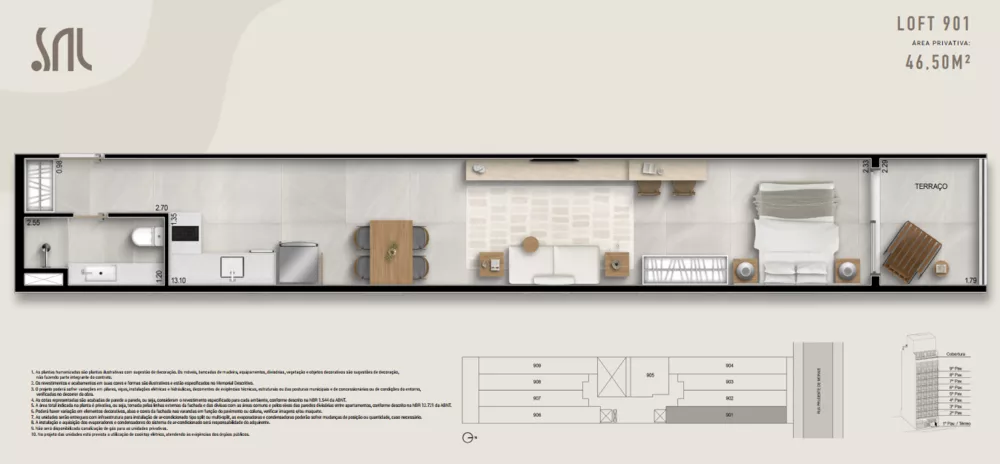 Flat/Apart Hotel, 1 quarto, 45 m² - Foto 38
