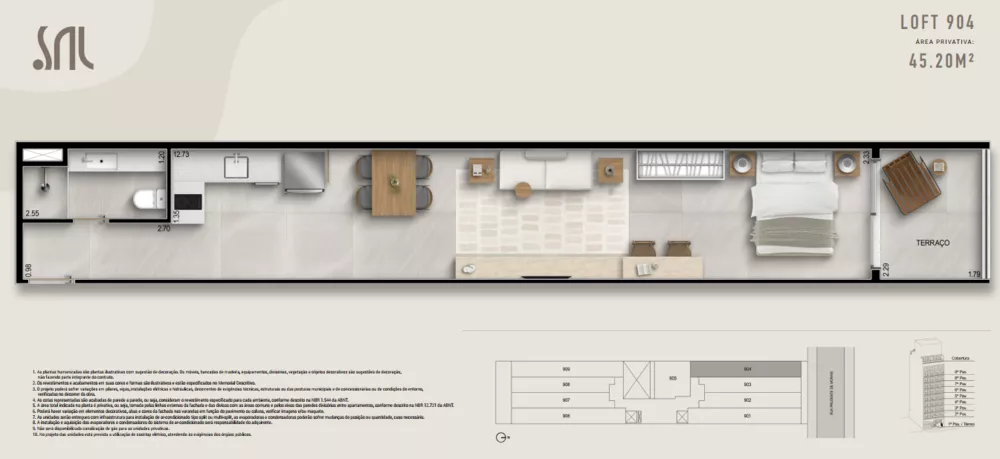 Flat/Apart Hotel, 1 quarto, 45 m² - Foto 20