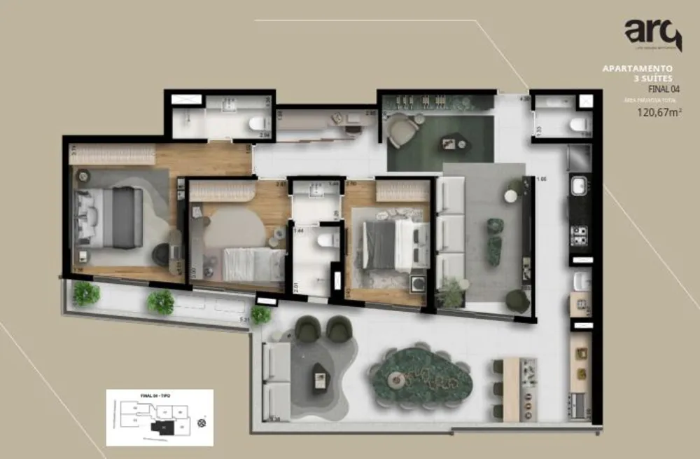 Apartamento, 2 quartos, 82 m² - Foto 15