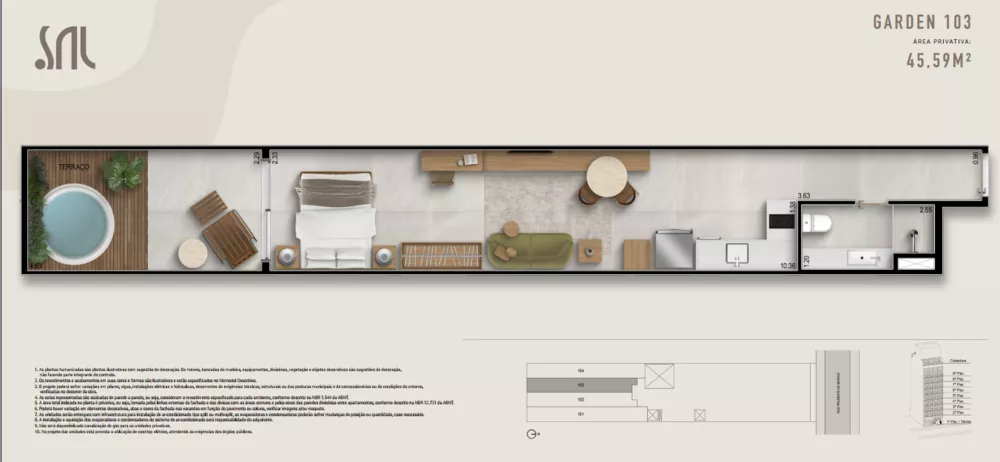 Apartamento, 1 quarto, 45 m² - Foto 9