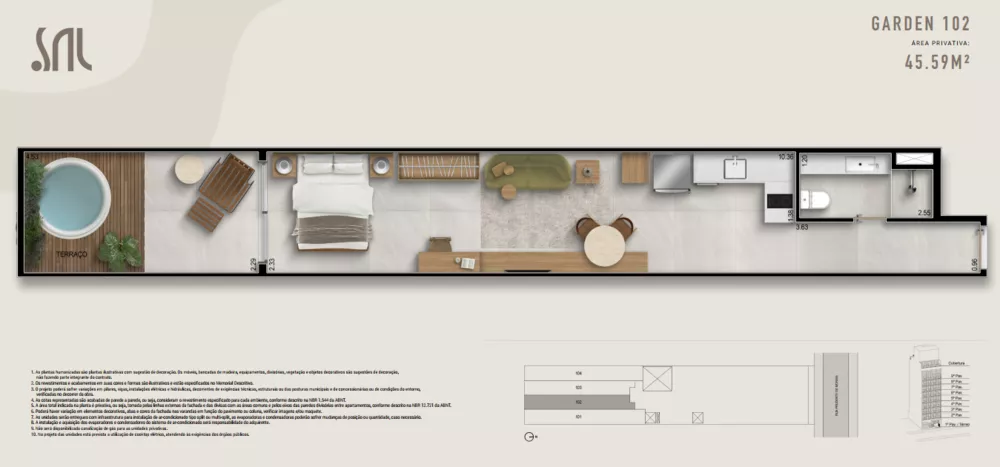 Apartamento, 1 quarto, 45 m² - Foto 10