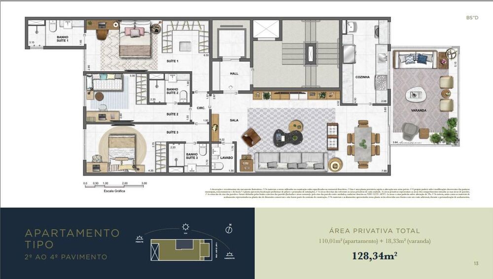 Apartamento, 3 quartos, 168 m² - Foto 12