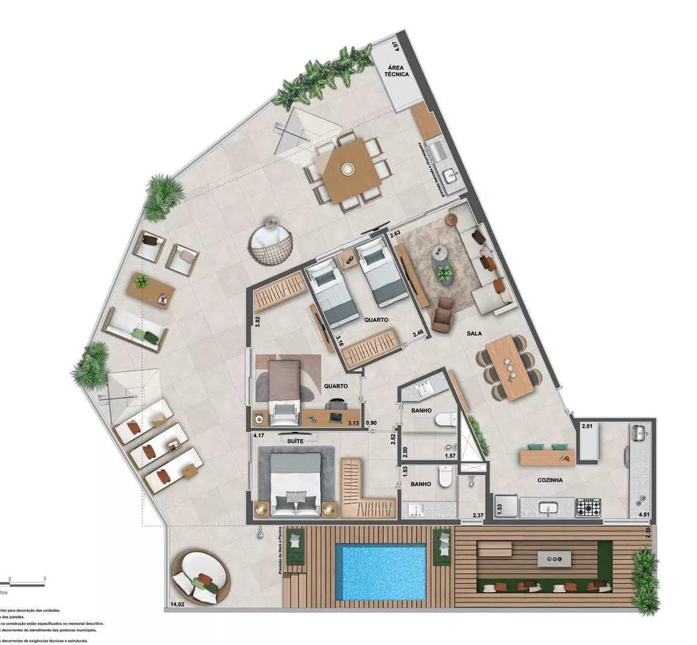 Apartamento, 3 quartos, 183 m² - Foto 2