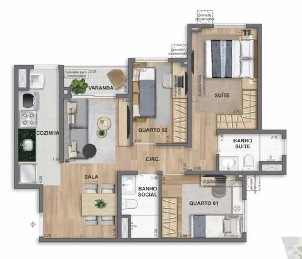 Apartamento, 2 quartos, 53 m² - Foto 24