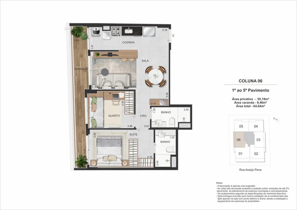 Apartamento, 2 quartos, 64 m² - Foto 23