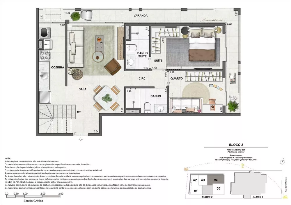 Apartamento, 2 quartos, 137 m² - Foto 4