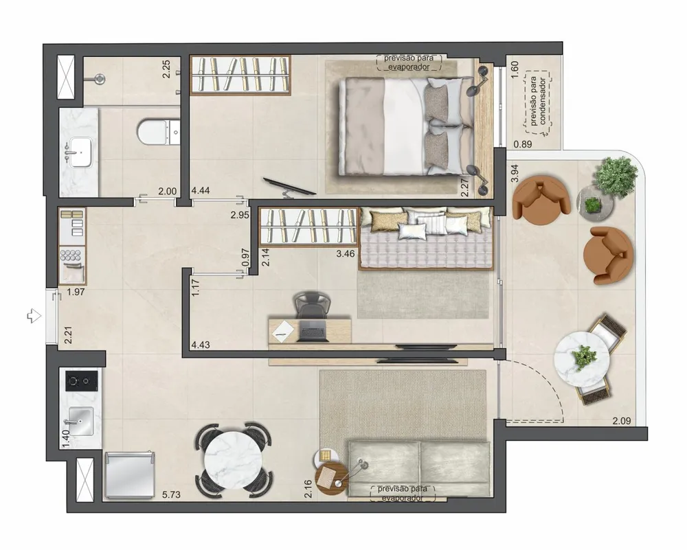 Apartamento, 2 quartos, 51 m² - Foto 20
