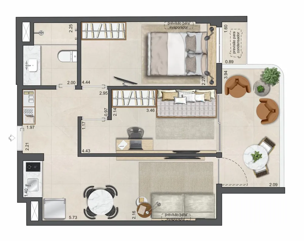 Apartamento, 2 quartos, 51 m² - Foto 23