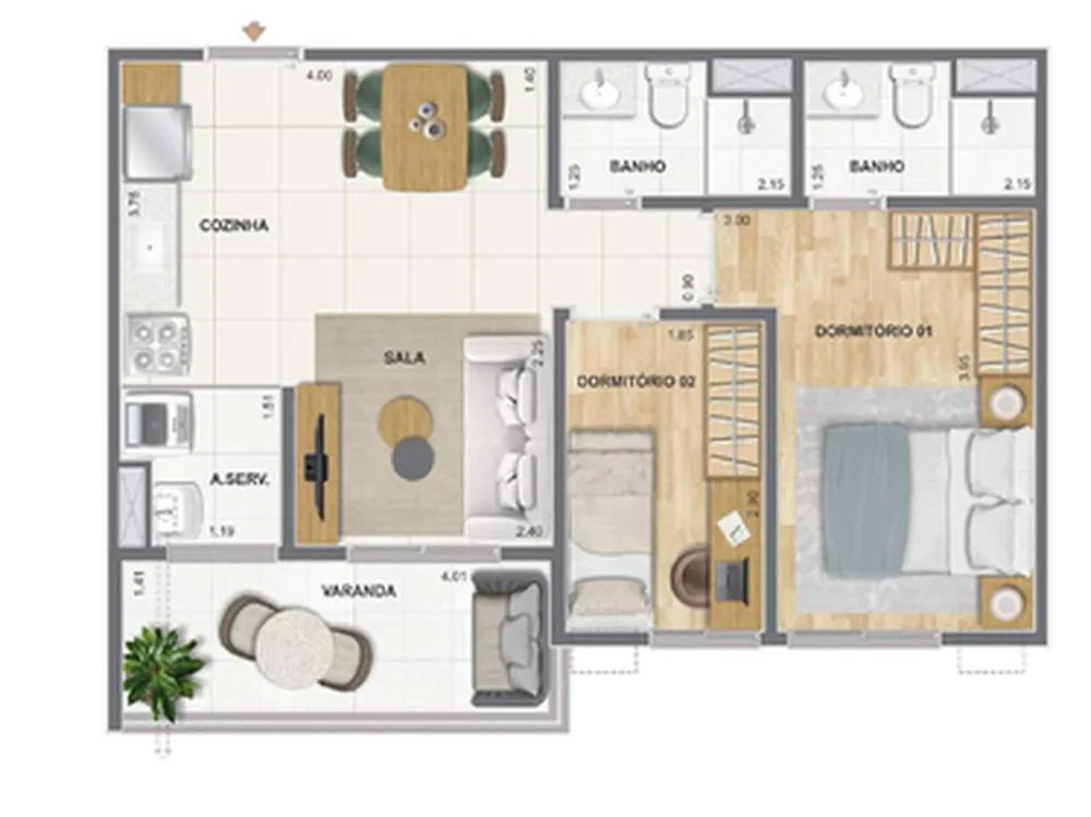 Apartamento, 1 quarto, 31 m² - Foto 18