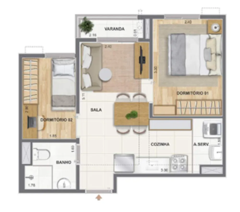 Apartamento, 1 quarto, 31 m² - Foto 22