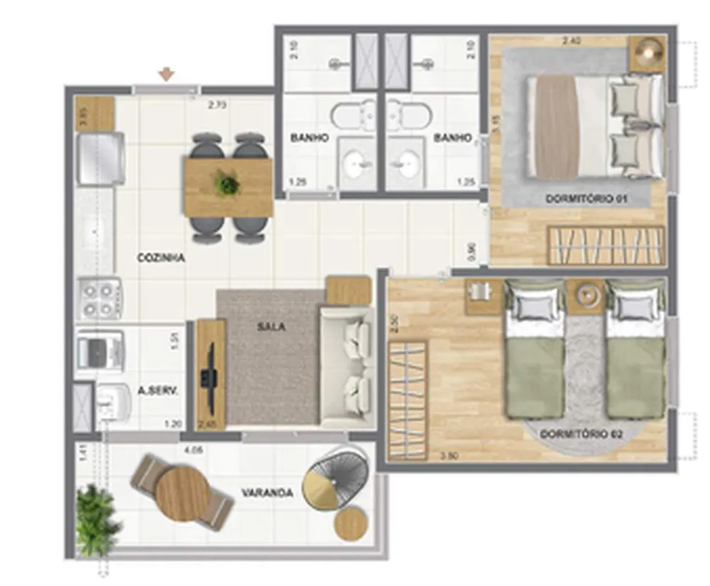 Apartamento, 1 quarto, 31 m² - Foto 19