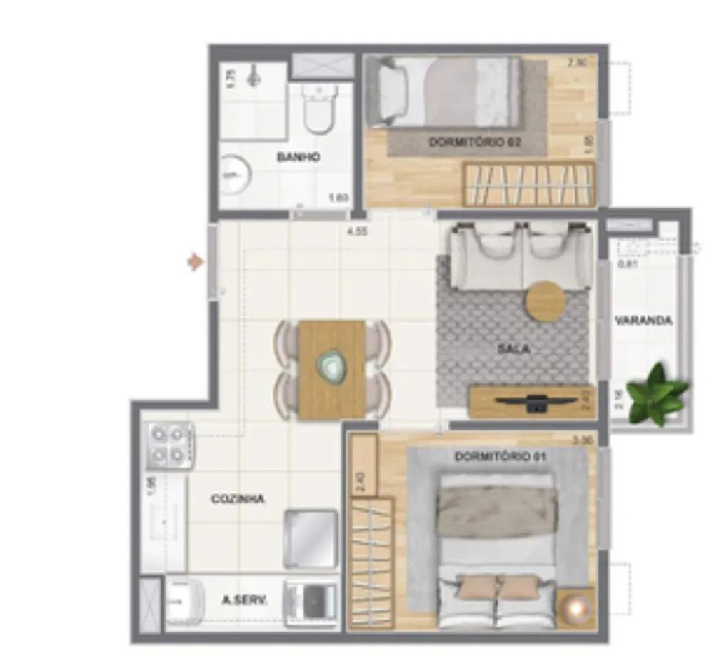 Apartamento, 1 quarto, 31 m² - Foto 21
