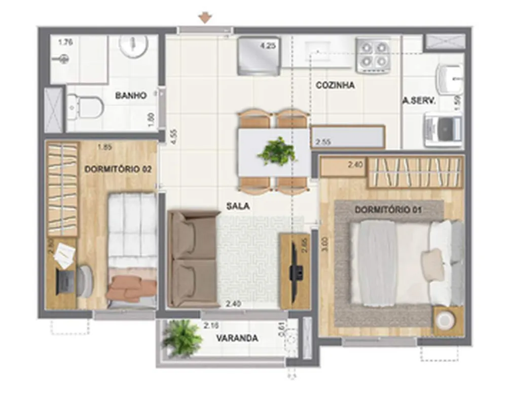 Apartamento, 1 quarto, 31 m² - Foto 23