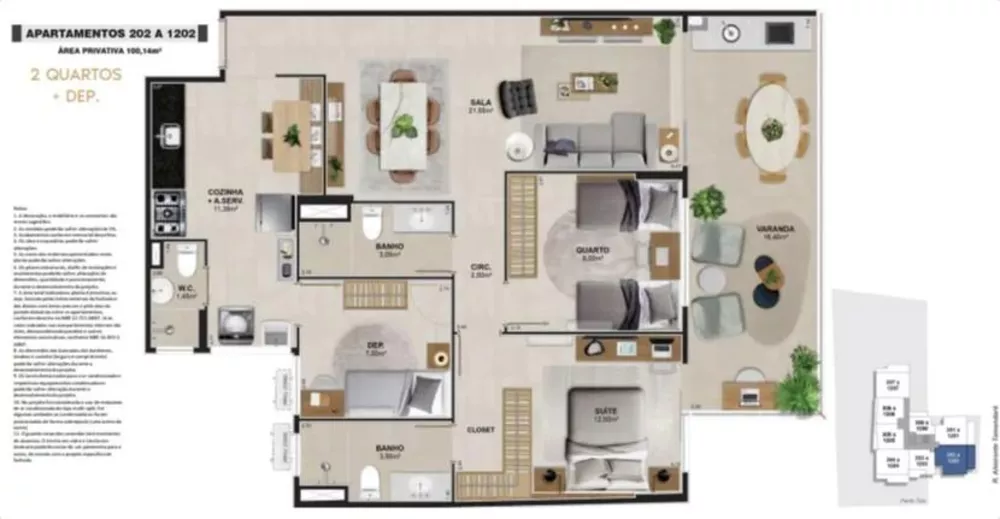 Apartamento, 2 quartos, 113 m² - Foto 31