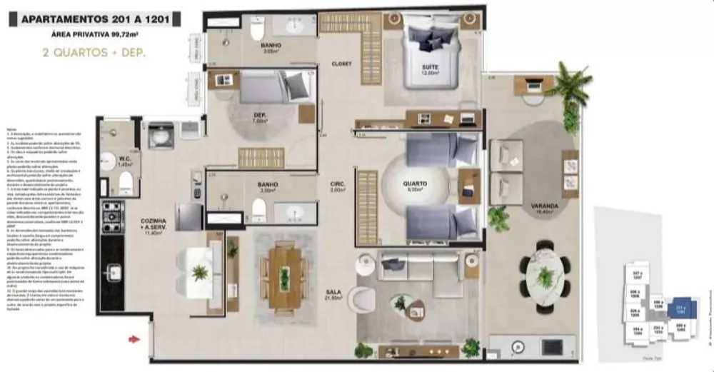 Apartamento, 2 quartos, 113 m² - Foto 10