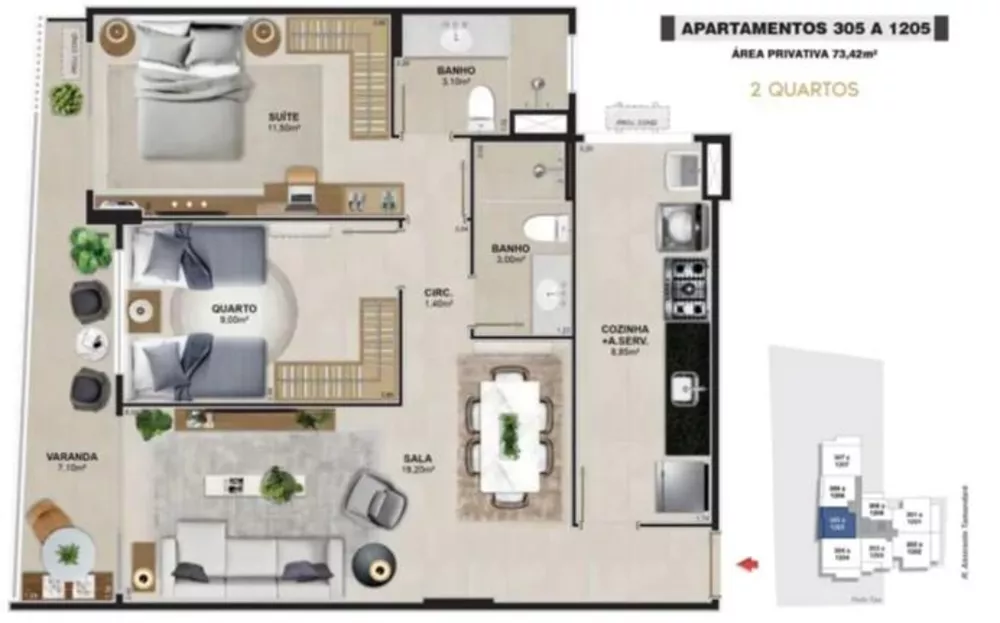 Apartamento, 2 quartos, 113 m² - Foto 14