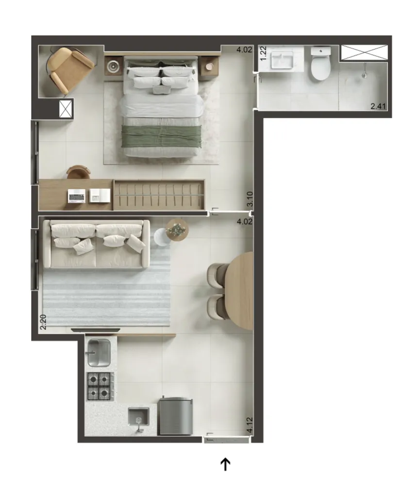 Apartamento, 1 quarto, 38 m² - Foto 24