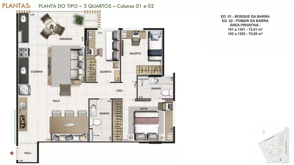 Apartamento, 3 quartos, 72 m² - Foto 29