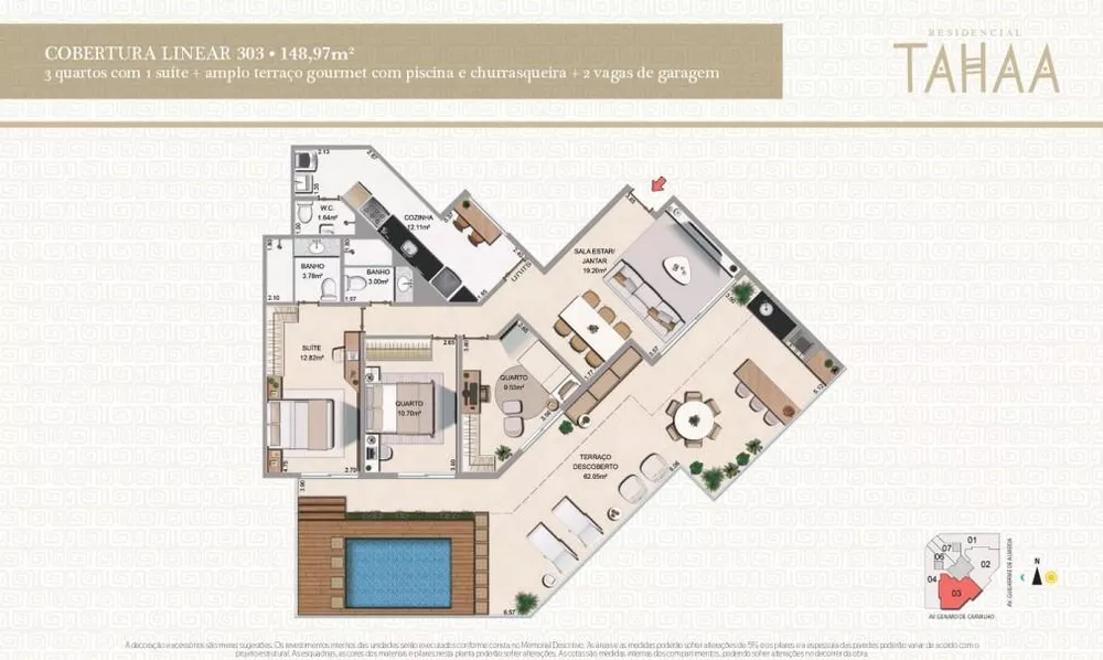 Apartamento à venda com 3 quartos, 148m² - Foto 14