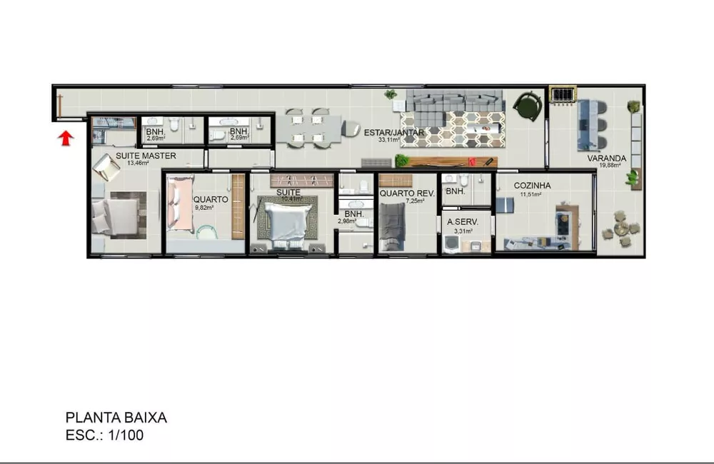 Apartamento, 3 quartos, 150 m² - Foto 14