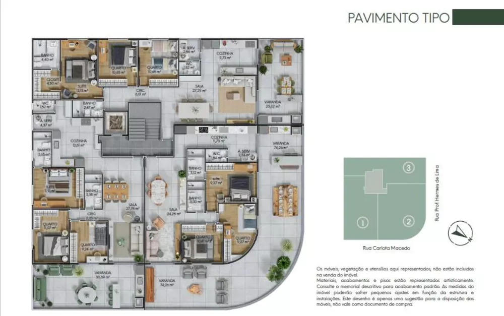 Apartamento, 3 quartos, 129 m² - Foto 10