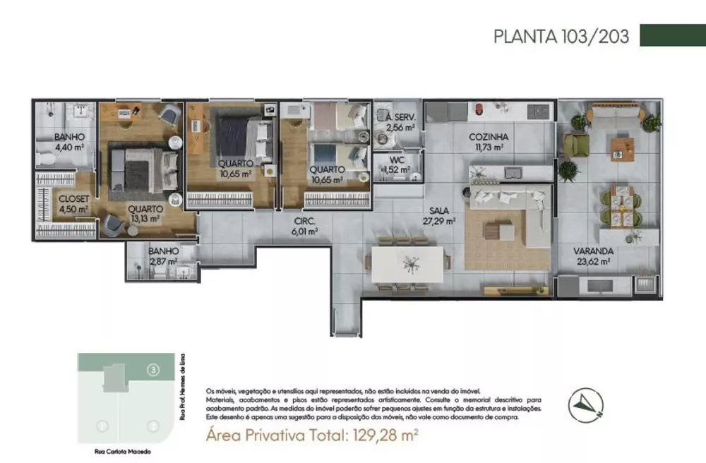 Apartamento, 3 quartos, 129 m² - Foto 22