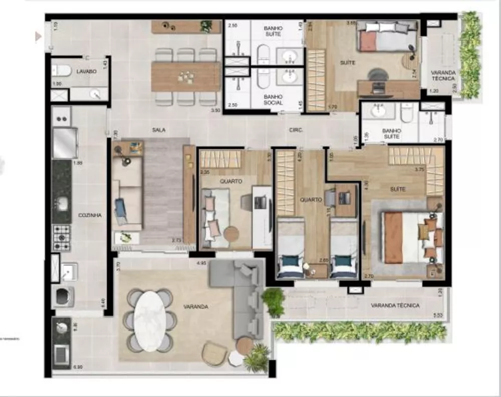 Apartamento, 4 quartos, 130 m² - Foto 1