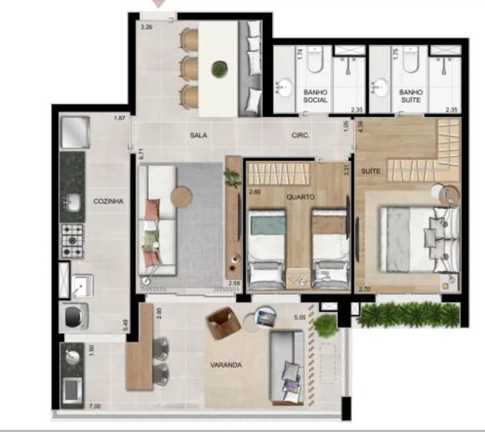 Apartamento, 4 quartos, 130 m² - Foto 2