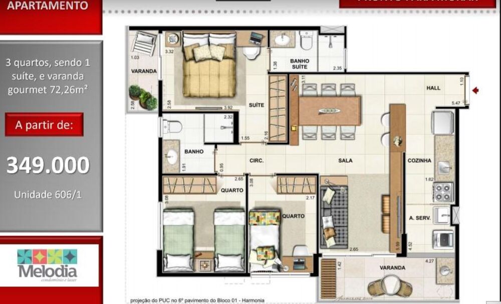 Apartamento, 2 quartos, 61 m² - Foto 8