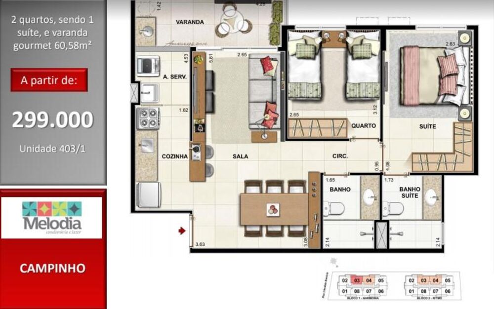 Apartamento, 2 quartos, 61 m² - Foto 5