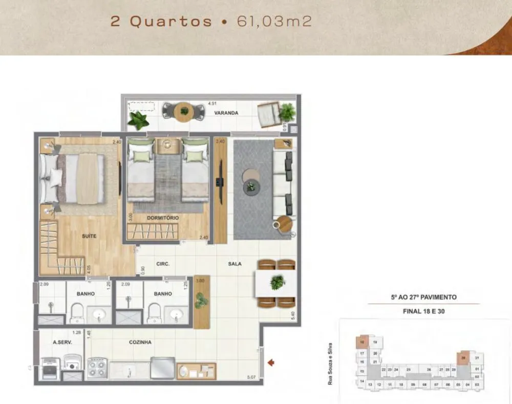 Apartamento, 1 quarto, 30 m² - Foto 28