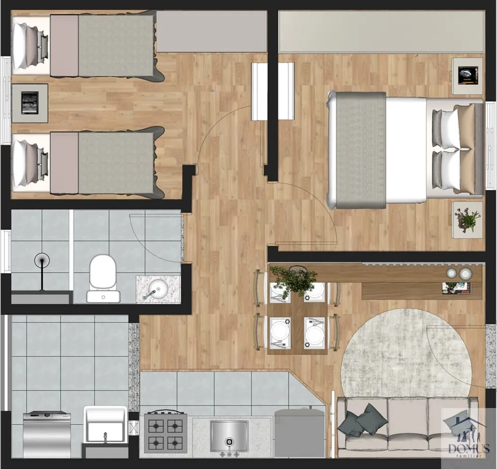 Apartamento, 2 quartos, 41 m² - Foto 2