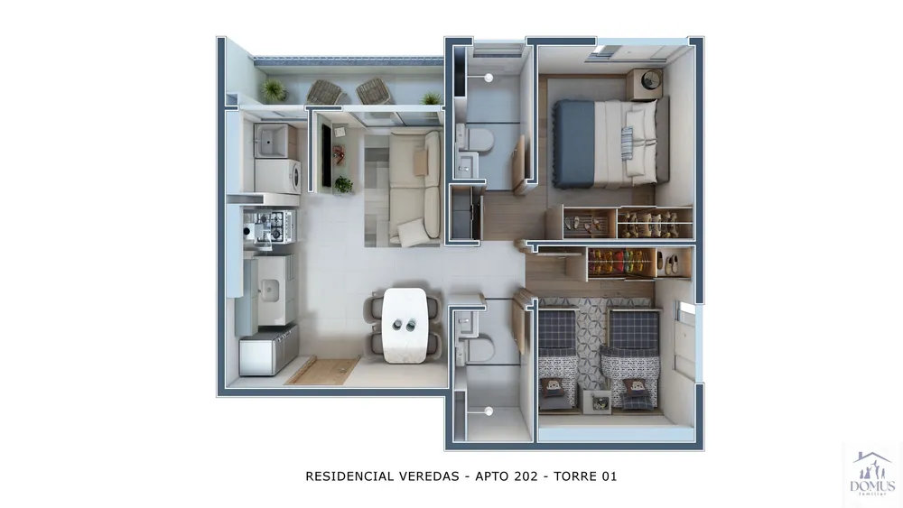 Apartamento, 2 quartos, 43 m² - Foto 6