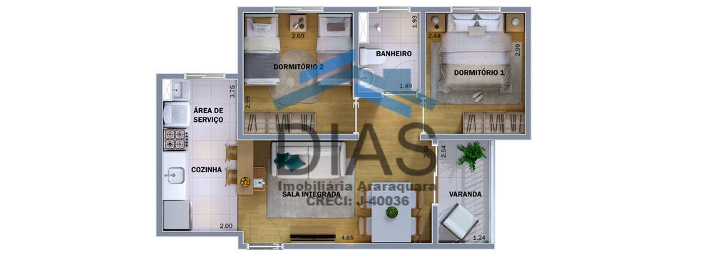 Apartamento, 2 quartos, 48 m² - Foto 11