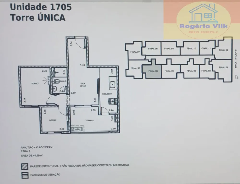 Apartamento, 2 quartos, 45 m² - Foto 7