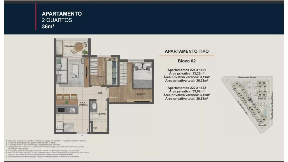 Apartamento, 2 quartos, 36 m² - Foto 19