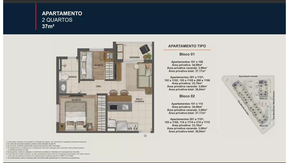 Apartamento, 2 quartos, 36 m² - Foto 20