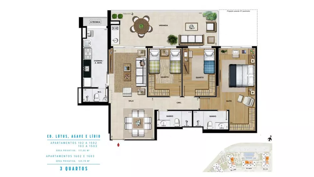 Apartamento, 3 quartos, 118 m² - Foto 6