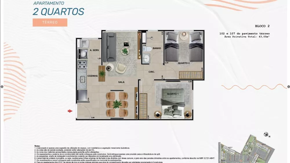Apartamento, 2 quartos, 46 m² - Foto 28