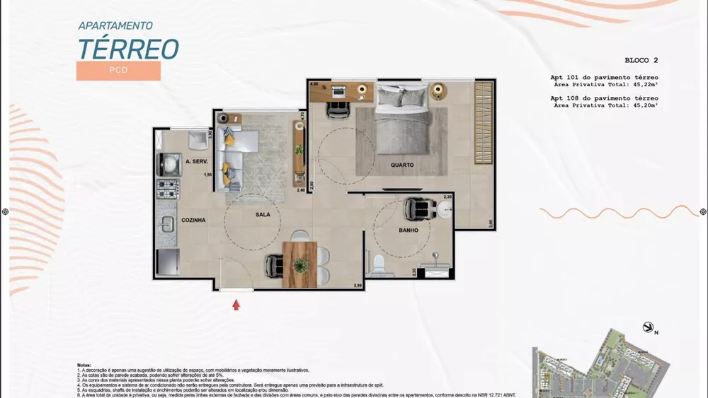 Apartamento, 2 quartos, 46 m² - Foto 21